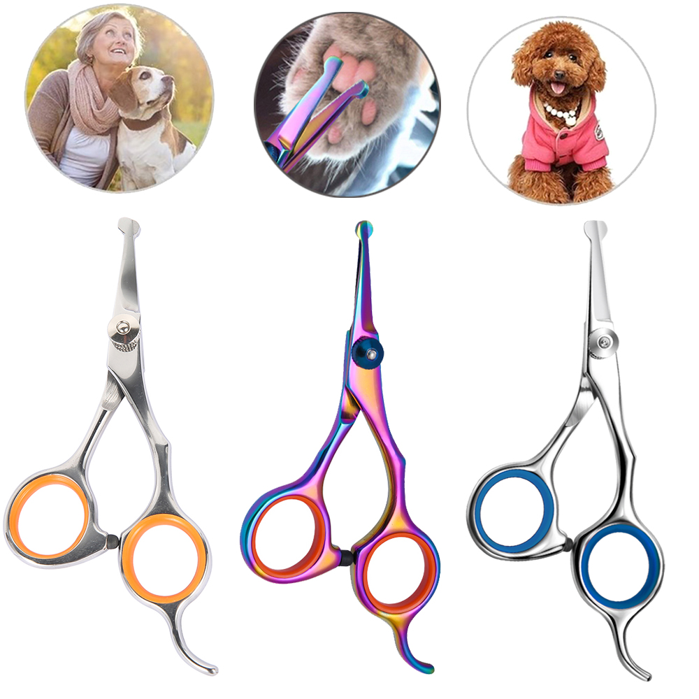 Grooming Scissors - سلامة جولة رئيس الفولاذ المقاوم للصدأ