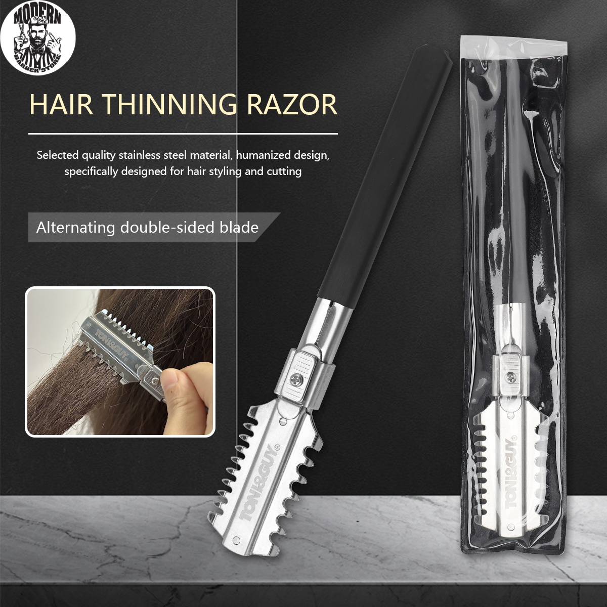 Beard Trimmer - شفرات حلاقة مزدوجة الحواف للصالونات، أدوات