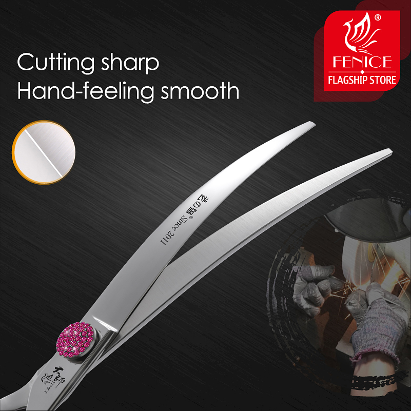 مقص Fenice Pink Diamond Screw  - مراجعة Grooming Scissors وسعره
