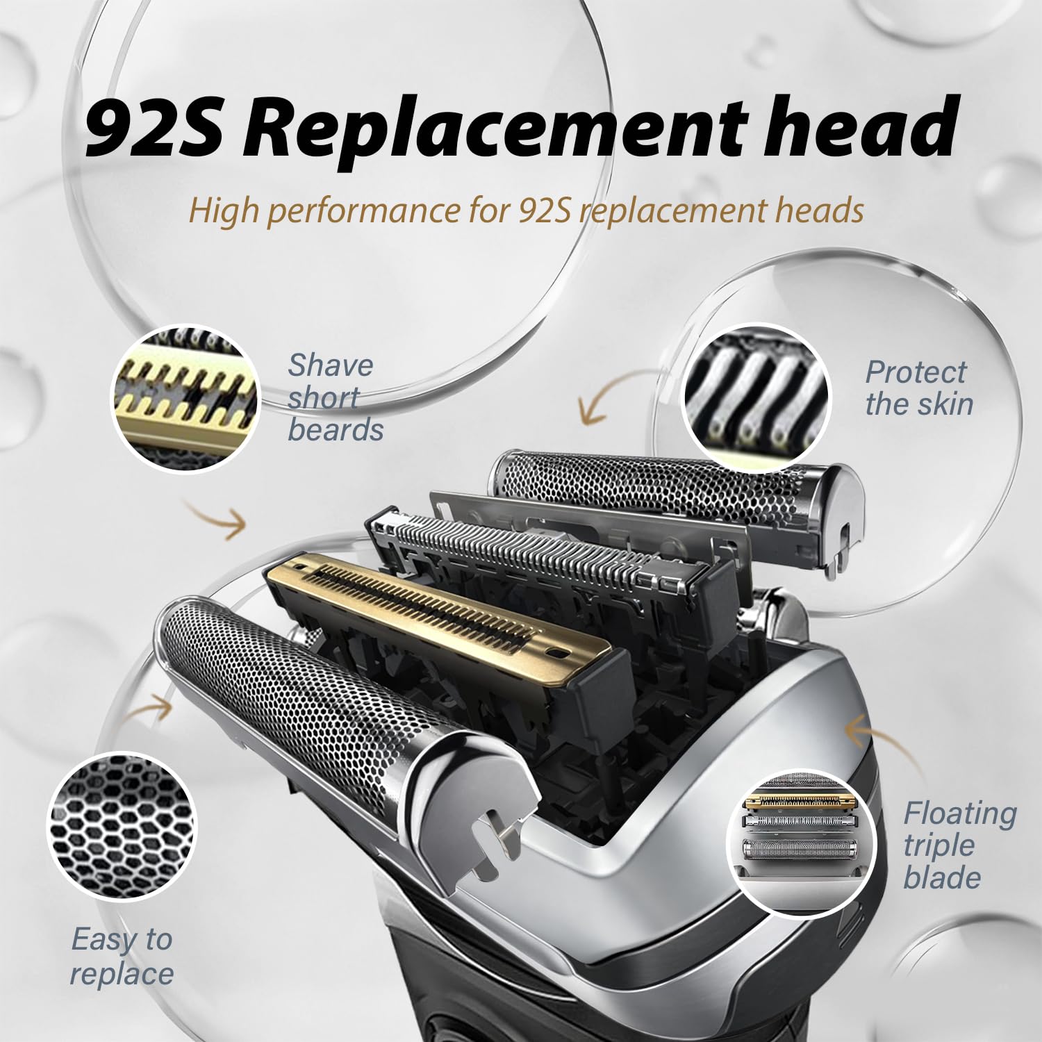 رأس رقائق بديل جديد 92S متوافق - مراجعة Electric Razor وسعره