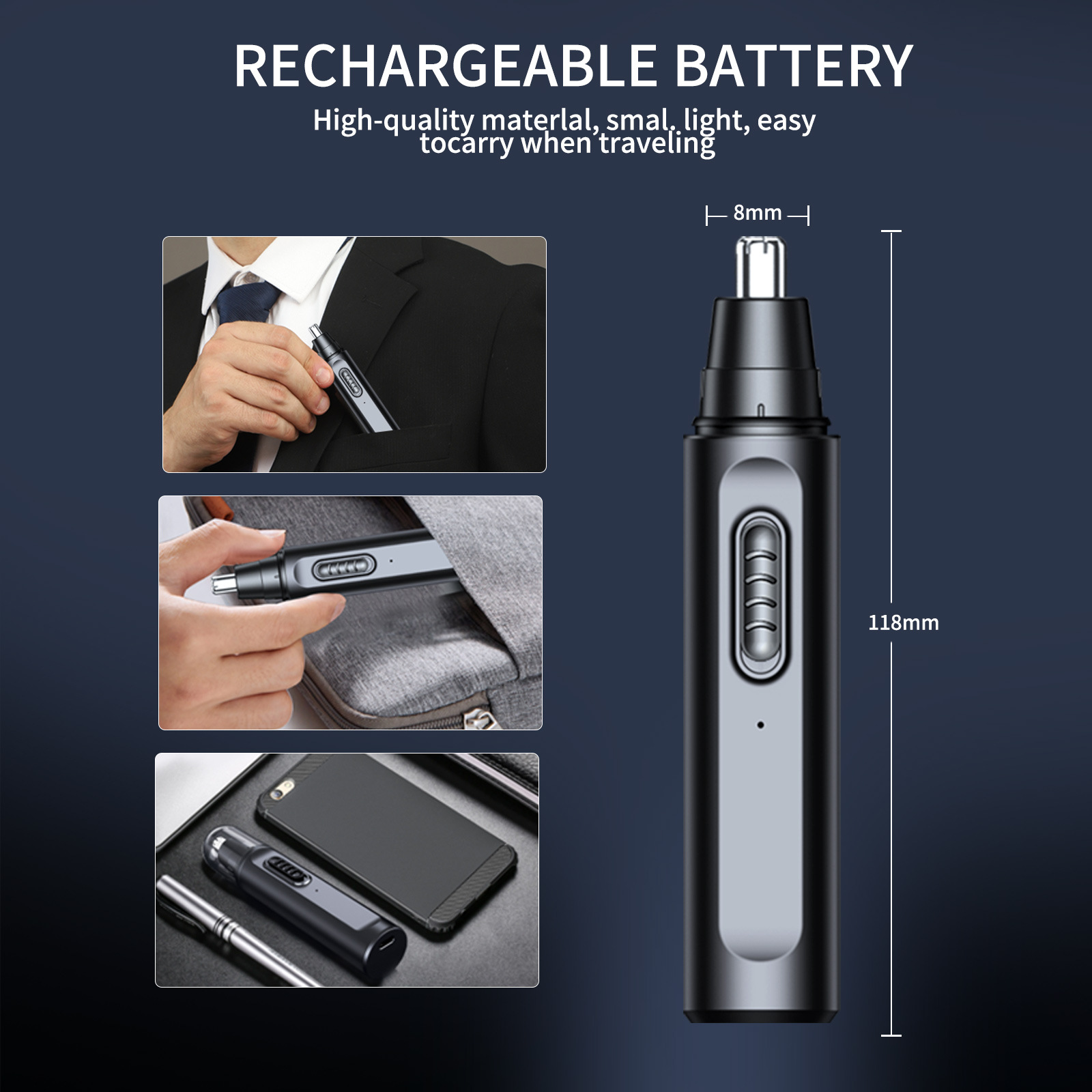 ماكينة تشذيب شعر الأنف للرجال، - مراجعة Electric Shaver Rotary وسعره