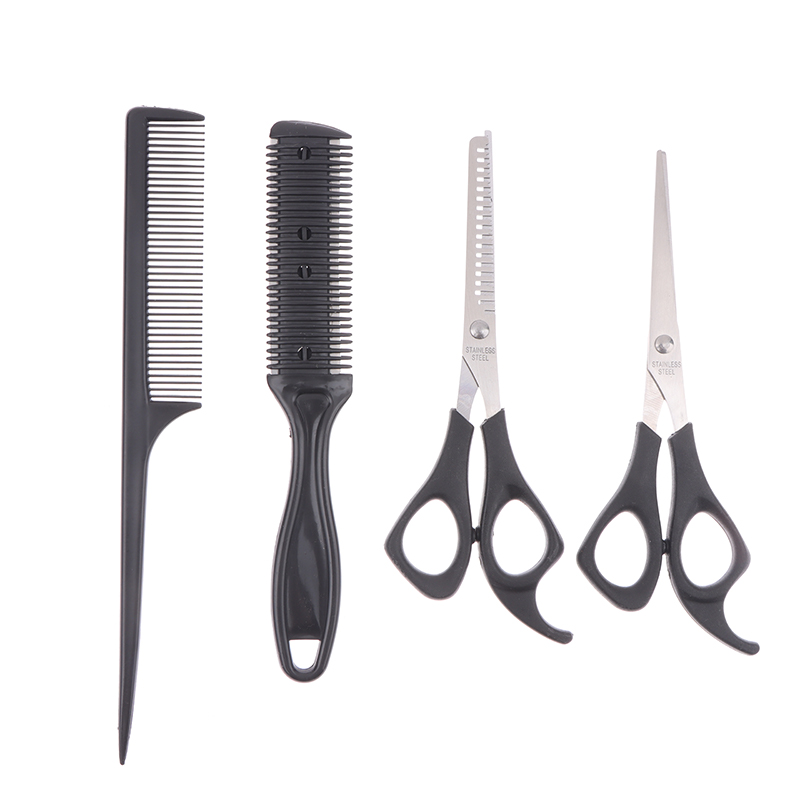 جديد【4 قطع من مقصات الشعر، مقص - مراجعة Grooming Scissors وسعره