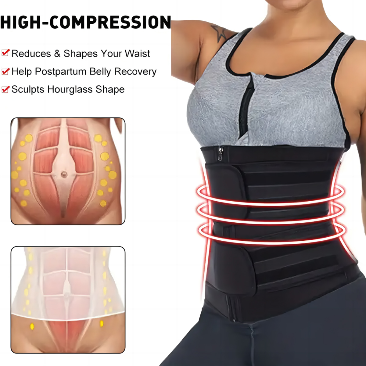 حزام تدريب الخصر للنساء بحزام  - مراجعة Body Trimmer وسعره