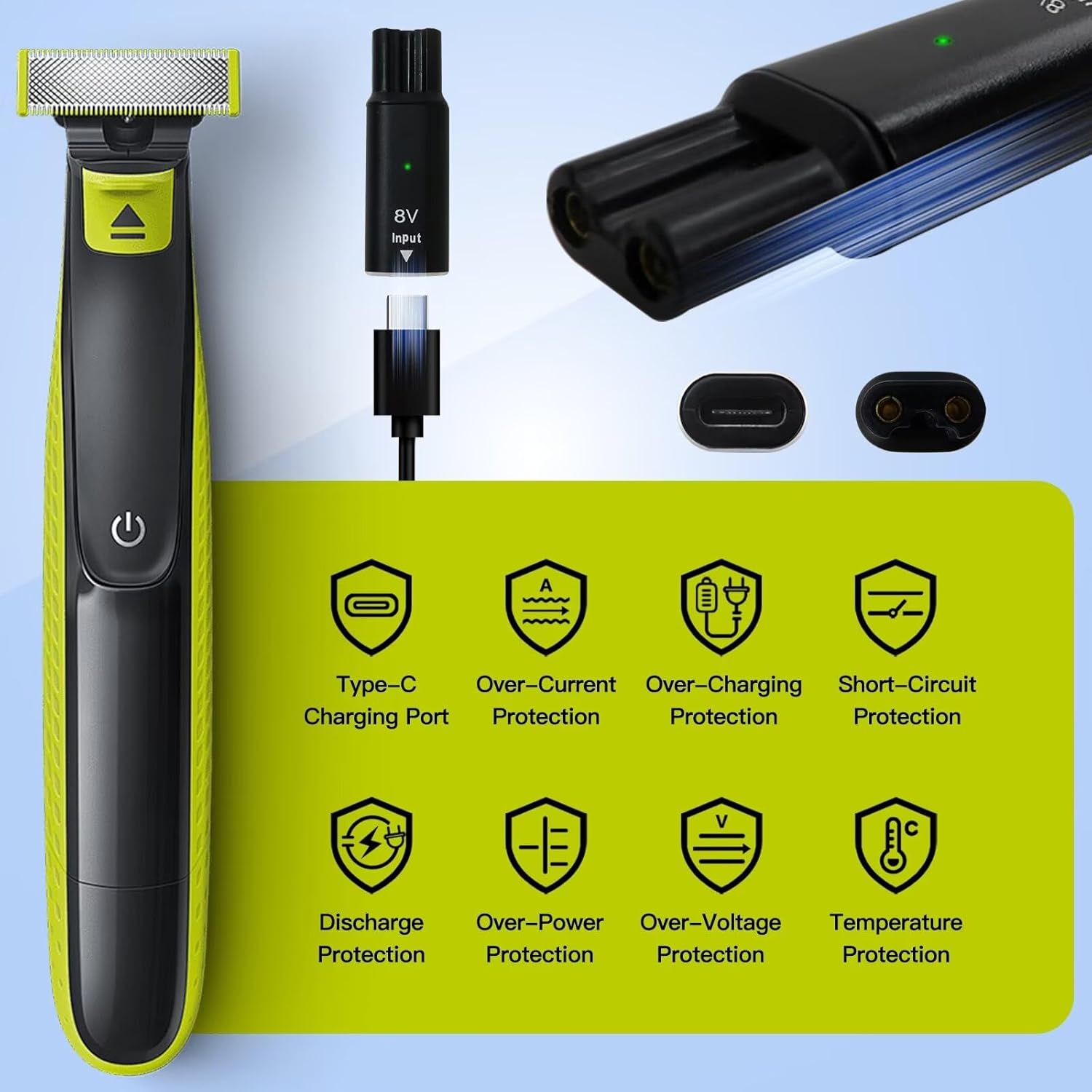 محول شحن ماكينة حلاقة 8 فولت H - مراجعة Electric Razor وسعره