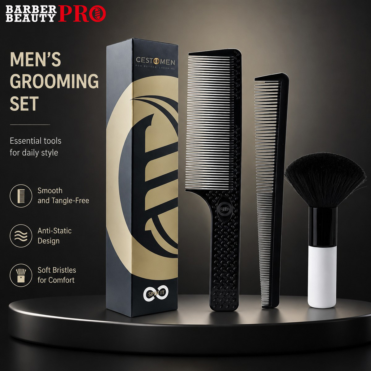 مجموعة أمشاط قص الشعر الاحتراف - مراجعة Men'S Grooming Hairstyles وسعره