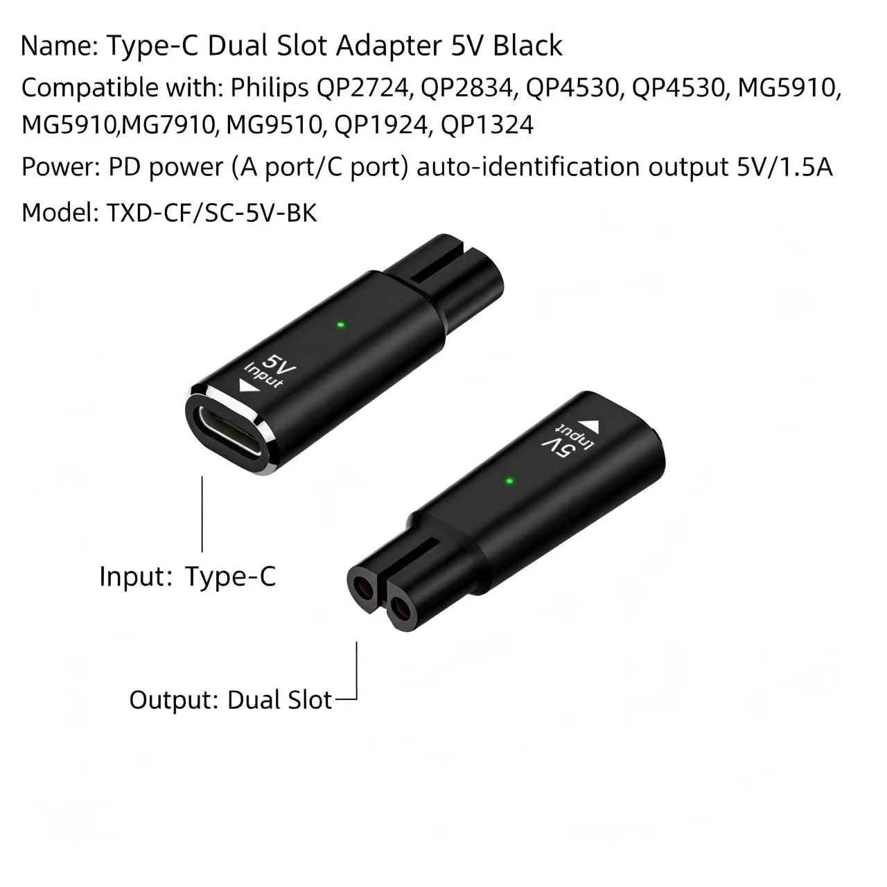 محول من نوع USB-C أنثى إلى منف - مراجعة Electric Shaver Rotary وسعره